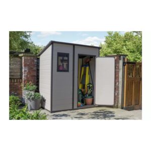 Keter 6 x 4 Manor Plastic Pent Garden Storage Shed – Beige